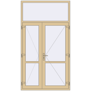 Внутрішні двері 1400x2550 мм Altest RAL 1014 Ivory з двох сторін Внутрішні двері 1400x2550 мм Altest RAL 1014 Ivory з двох сторін