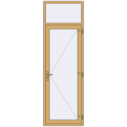 Внутрішні двері 870x2700 мм Altest RAL 1002 Sand yellow з двох сторін