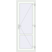 Altest 810x2200 мм RAL 9016 Traffic white з двох сторін