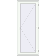 REHAU Т94/60 900x2300 мм Білий (RAL 9016) з двох сторін REHAU Т94/60 900x2300 мм Білий (RAL 9016) з двох сторін