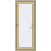 Altest 800x2000 мм RAL 1000 Green beige з двох сторін