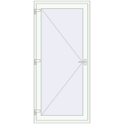 KMD Вхідні двері, відкривання назовні 1000x2200 мм KMD Вхідні двері, відкривання назовні 1000x2200 мм