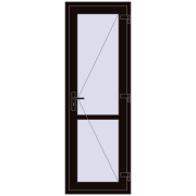 Внутрішні двері 700x2050 мм REHAU Т94/60 BLACK_BROWN з двох сторін