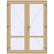 Altest 1550x2050 мм RAL 1001 Beige з двох сторін