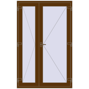 REHAU Т94/60 1300x2050 мм WALNUT з двох сторін