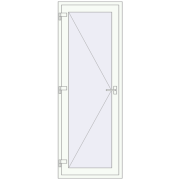 REHAU Т94/60 800x2200 мм Білий (RAL 9016) з двох сторін