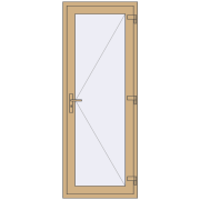 Altest 800x2100 мм RAL 1001 Beige з двох сторін