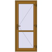 REHAU Т94/60 840x1970 мм LIGHT_OAK з двох сторін REHAU Т94/60 840x1970 мм LIGHT_OAK з двох сторін
