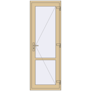 Altest 750x2150 мм RAL 1014 Ivory з двох сторін