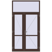 Внутрішні двері 1400x2550 мм Altest RAL 8017 Chocolate brown з двох сторін Внутрішні двері 1400x2550 мм Altest RAL 8017 Chocolate brown з двох сторін