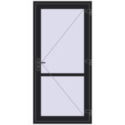 REHAU Т94/60 980x2050 мм BLACK_ULTI-MATT з двох сторін REHAU Т94/60 980x2050 мм BLACK_ULTI-MATT з двох сторін