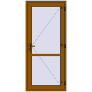 REHAU Т94/60 920x2050 мм GOLDEN OAK з двох сторін