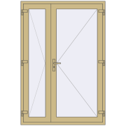 Altest 1400x2050 мм RAL 1000 Green beige з двох сторін