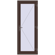 Внутрішні двері 800x2100 мм Altest RAL 8017 Chocolate brown з двох сторін