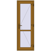Внутрішні двері 700x2050 мм REHAU Z74/60 LIGHT_OAK з двох сторін
