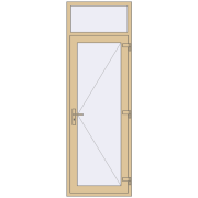 Внутрішні двері 800x2400 мм Altest RAL 1014 Ivory з двох сторін Внутрішні двері 800x2400 мм Altest RAL 1014 Ivory з двох сторін