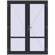 Altest 1550x2050 мм RAL 9017 Traffic black з двох сторін