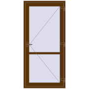 REHAU Т94/60 980x2050 мм WALNUT з двох сторін REHAU Т94/60 980x2050 мм WALNUT з двох сторін