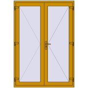 Altest 1500x2150 мм RAL 1005 Honey yellow з двох сторін