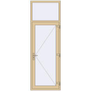 Внутрішні двері 870x2600 мм Altest RAL 1014 Ivory з двох сторін