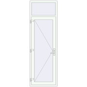 Altest 800x2500 мм RAL 9016 Traffic white з двох сторін