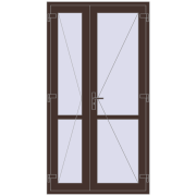 Внутрішні двері 1200x2250 мм Altest RAL 8017 Chocolate brown з двох сторін