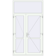 Внутрішні двері 1400x2550 мм Altest RAL 1000 Green beige ззовні Внутрішні двері 1400x2550 мм Altest RAL 1000 Green beige ззовні