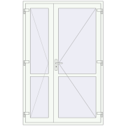 REHAU Т94/60 1450x2240 мм Білий (RAL 9016) з двох сторін REHAU Т94/60 1450x2240 мм Білий (RAL 9016) з двох сторін