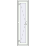 REHAU Т94/60 500x2040 мм Білий (RAL 9016) з двох сторін