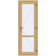 Внутрішні двері 750x2150 мм Altest RAL 1002 Sand yellow з двох сторін