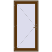 REHAU Т94/60 1000x2050 мм WALNUT з двох сторін