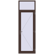 Внутрішні двері 870x2700 мм Altest RAL 8017 Chocolate brown з двох сторін