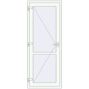 Altest 800x2050 мм RAL 9016 Traffic white з двох сторін