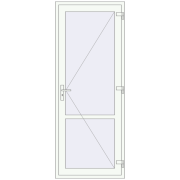 REHAU Т94/60 900x2300 мм Білий (RAL 9016) з двох сторін