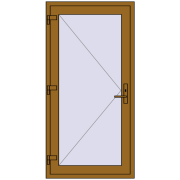 REHAU Z74/60 900x1800 мм LIGHT_OAK з двох сторін