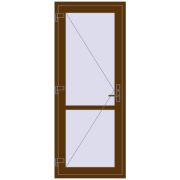REHAU Т94/60 830x2060 мм WALNUT з двох сторін