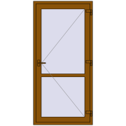 Внутрішні двері 980x2050 мм REHAU Т94/60 GOLDEN OAK з двох сторін