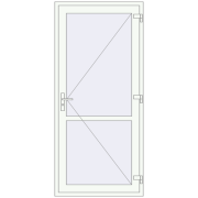 REHAU Т94/60 1000x2200 мм Білий (RAL 9016) з двох сторін REHAU Т94/60 1000x2200 мм Білий (RAL 9016) з двох сторін