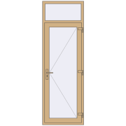 Внутрішні двері 800x2400 мм Altest RAL 1001 Beige з двох сторін