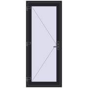 REHAU Т94/60 850x2050 мм BLACK_ULTI-MATT з двох сторін REHAU Т94/60 850x2050 мм BLACK_ULTI-MATT з двох сторін