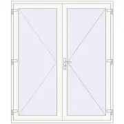 Altest 1800x2150 мм RAL 9016 Traffic white з двох сторін