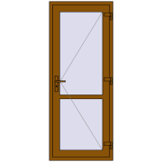 REHAU Т94/60 800x2000 мм GOLDEN OAK з двох сторін