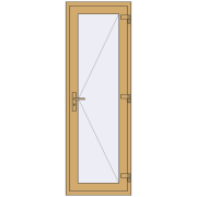Altest 700x2070 мм RAL 1002 Sand yellow з двох сторін