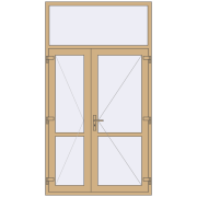 Внутрішні двері 1400x2550 мм Altest RAL 1001 Beige з двох сторін Внутрішні двері 1400x2550 мм Altest RAL 1001 Beige з двох сторін