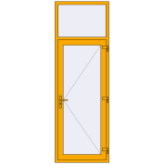 Altest 870x2600 мм RAL 1003 Signal yellow з двох сторін