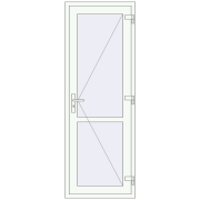 REHAU Т94/60 750x2100 мм Білий (RAL 9016) з двох сторін
