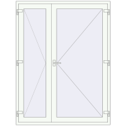 Altest 1600x2100 мм RAL 9016 Traffic white з двох сторін