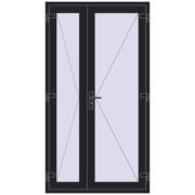 REHAU Т94/60 1200x2200 мм BLACK_ULTI-MATT з двох сторін