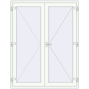REHAU Т94/60 1600x2000 мм Білий (RAL 9016) з двох сторін REHAU Т94/60 1600x2000 мм Білий (RAL 9016) з двох сторін