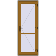 Внутрішні двері 820x2190 мм REHAU Т94/60 LIGHT_OAK з двох сторін